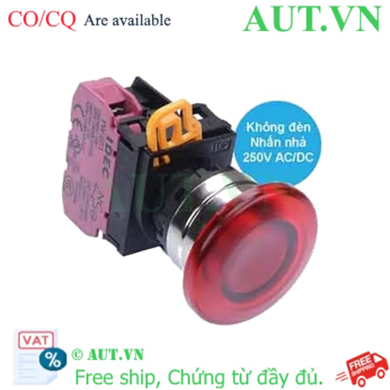 Ảnh của Nút nhấn nhả IDEC YW4L-M4E01Q0R D22 1NC (Đỏ)