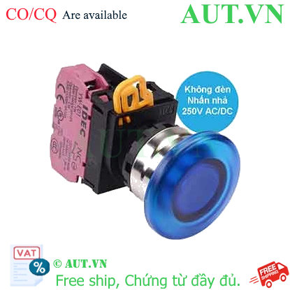 Ảnh của Nút nhấn nhả IDEC YW4L-M4E01Q0S D22 1NC (Xanh)