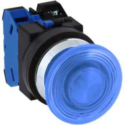 Ảnh của Nút nhấn nhả có đèn IDEC ALN31620DNS 110VAC D30 2NO (Xanh)