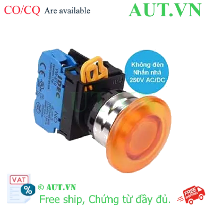 Ảnh của Nút nhấn nhả IDEC YW4L-M4E10Q0A D22 1NO (Hổ phách)