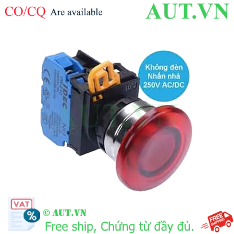Ảnh của Nút nhấn nhả IDEC YW4L-M4E10Q0R D22 1NO (Đỏ)