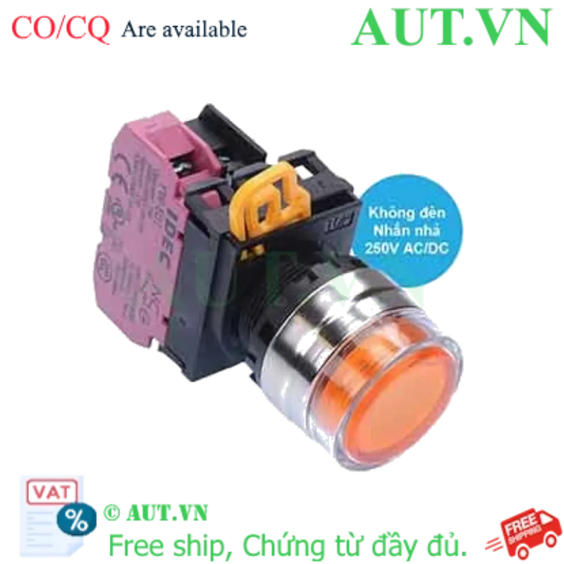 Ảnh của Nút nhấn nhả IDEC YW4L-MF2E01Q0A D22 1NC (Hổ phách)
