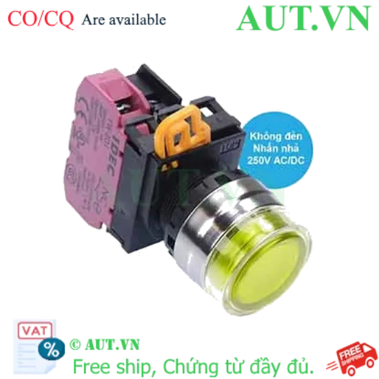 Ảnh của Nút nhấn nhả IDEC YW4L-MF2E01Q0Y D22 1NC (Vàng)