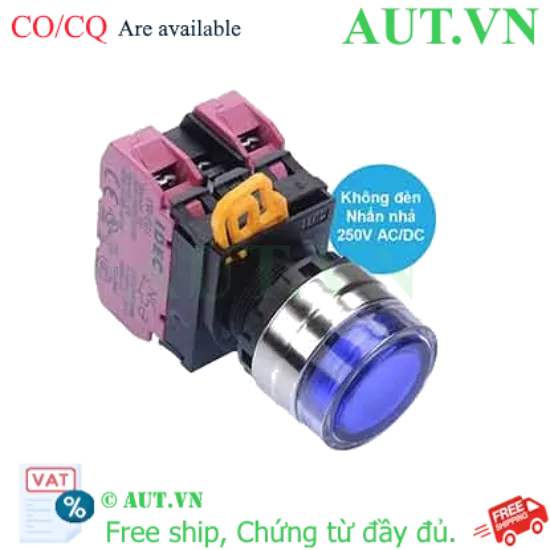 Ảnh của Nút nhấn nhả IDEC YW4L-MF2E02Q0S D22 2NC (Xanh)