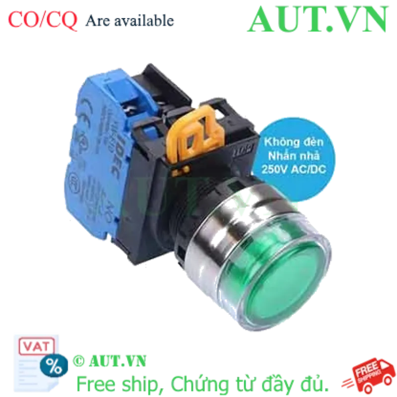 Ảnh của Nút nhấn nhả IDEC YW4L-MF2E10Q0G D22 1NO (Xanh)
