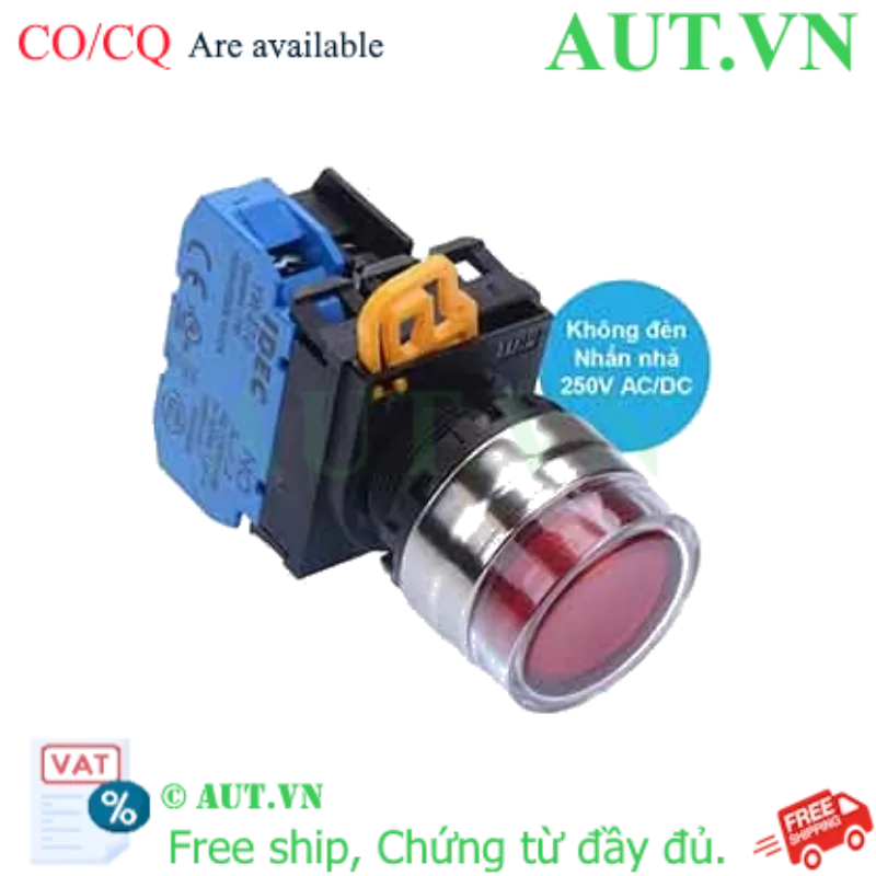 Ảnh của Nút nhấn nhả IDEC YW4L-MF2E10Q0R D22 1NO (Đỏ)
