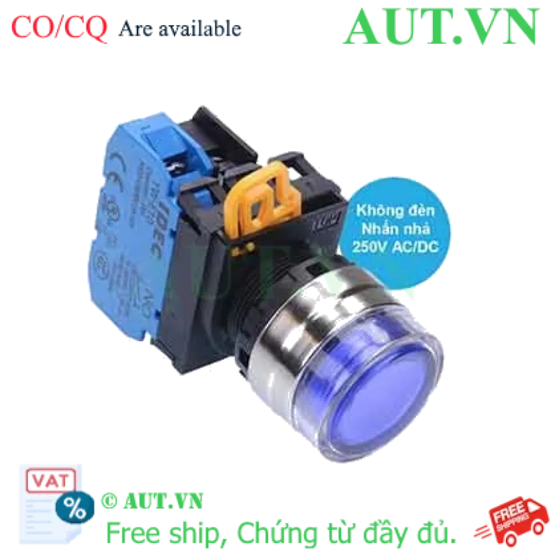 Ảnh của Nút nhấn nhả IDEC YW4L-MF2E10Q0S D22 1NO (Xanh)