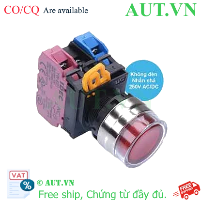 Ảnh của Nút nhấn nhả IDEC YW4L-MF2E11Q0R D22 1NO+1NC (Đỏ)