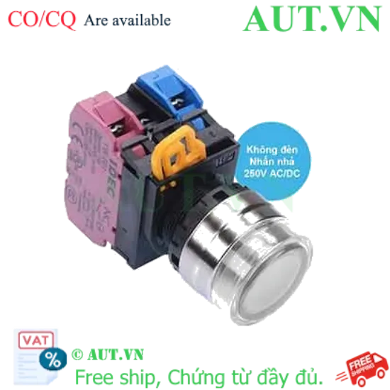 Ảnh của Nút nhấn nhả IDEC YW4L-MF2E11Q0W D22 1NO+1NC (Trắng)
