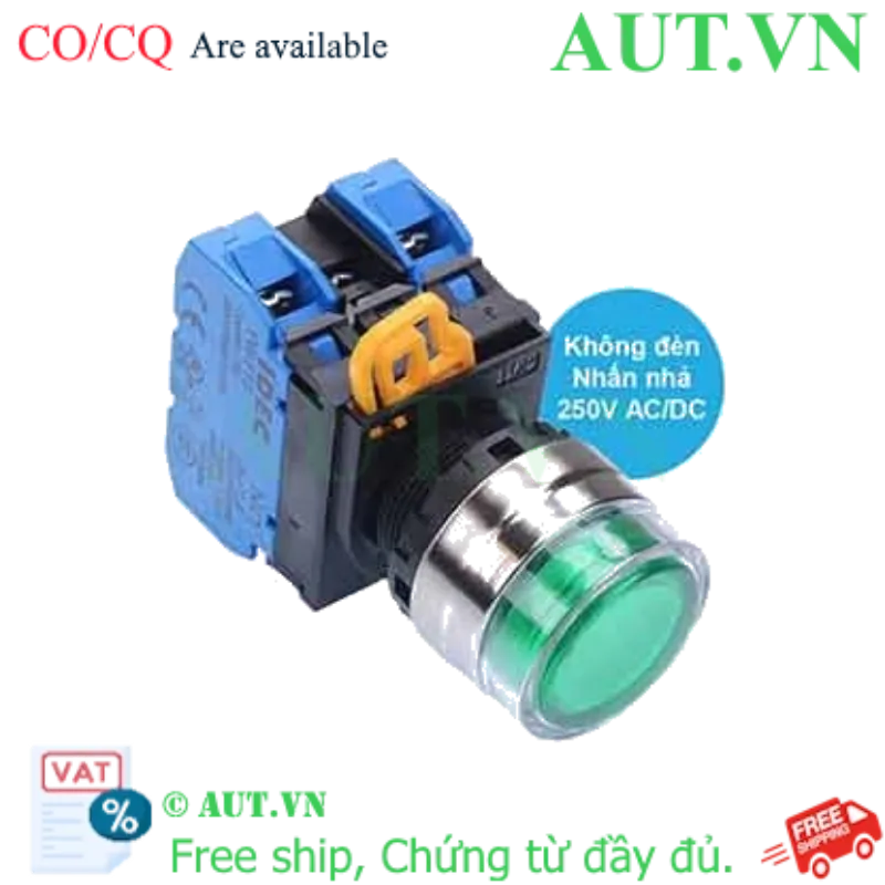 Ảnh của Nút nhấn nhả IDEC YW4L-MF2E20Q0G D22 2NO (Xanh)
