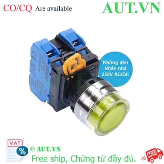 Ảnh của Nút nhấn nhả IDEC YW4L-MF2E20Q0Y D22 2NO (Vàng)