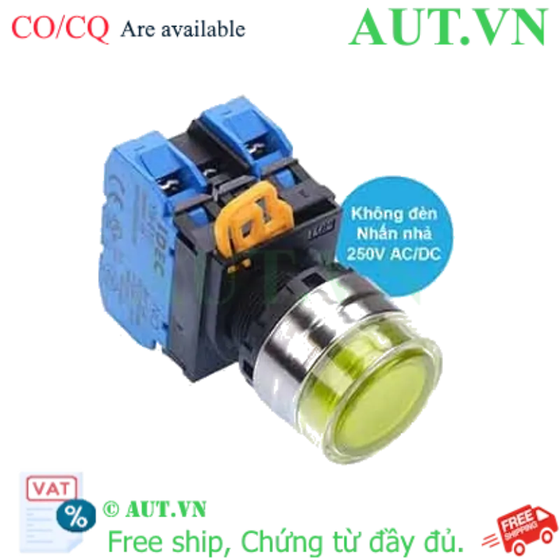 Ảnh của Nút nhấn nhả IDEC YW4L-MF2E20Q0Y D22 2NO (Vàng)