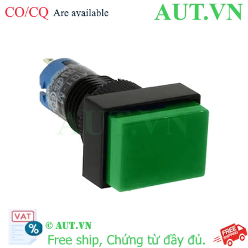Ảnh của Nút nhấn nhả không đèn IDEC AB1H-M1G D10 1NO+1NC (Xanh)