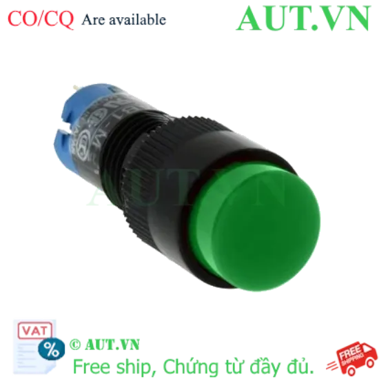 Ảnh của Nút nhấn nhả không đèn IDEC AB1M-M1LG D10 1NO+1NC (Xanh)