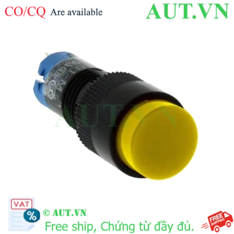 Ảnh của Nút nhấn nhả không đèn IDEC AB1M-M1LY D10 1NO+1NC (Vàng)