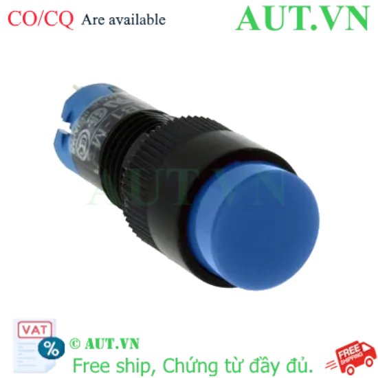 Ảnh của Nút nhấn nhả không đèn IDEC AB1M-M1S D10 1NO+1NC (Xanh)