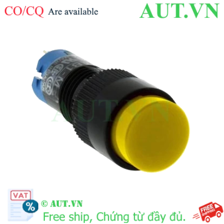 Ảnh của Nút nhấn nhả không đèn IDEC AB1M-M1Y D10 1NO+1NC (Vàng)