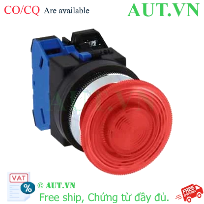 Ảnh của Nút nhấn nhả có đèn IDEC ALN32620DNR 220VAC D30 2NO (Đỏ)