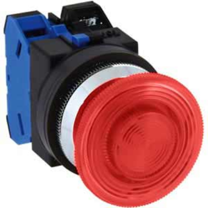 Ảnh của Nút nhấn nhả có đèn IDEC ALN32620DNR 220VAC D30 2NO (Đỏ)