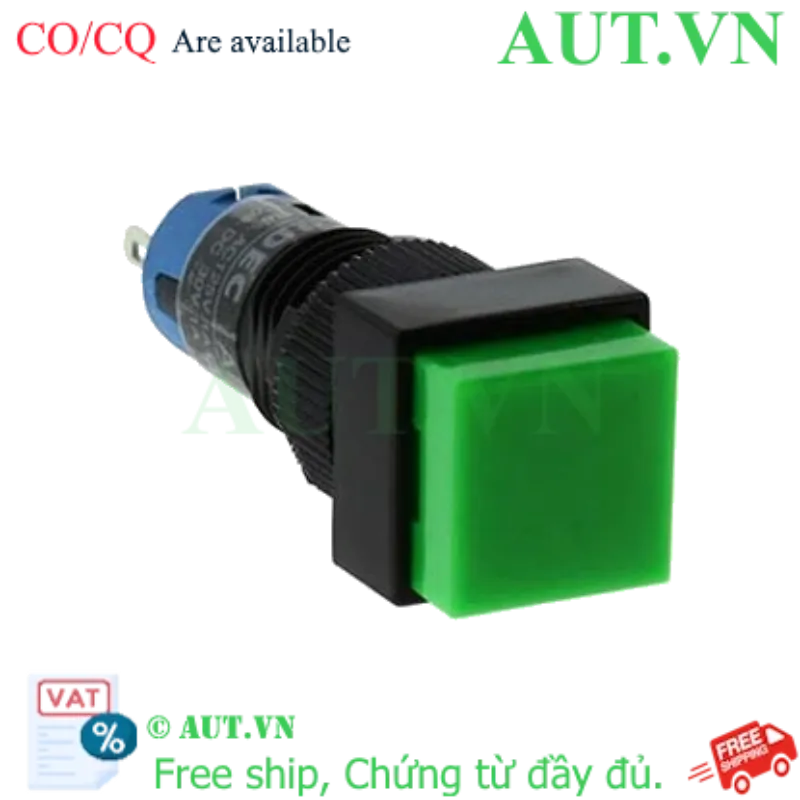 Ảnh của Nút nhấn nhả không đèn IDEC AB1Q-M1LG D10 1NO+1NC (Xanh)