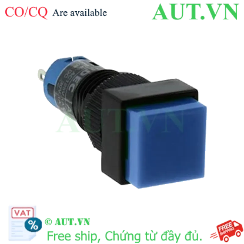 Ảnh của Nút nhấn nhả không đèn IDEC AB1Q-M1S D10 1NO+1NC (Xanh)