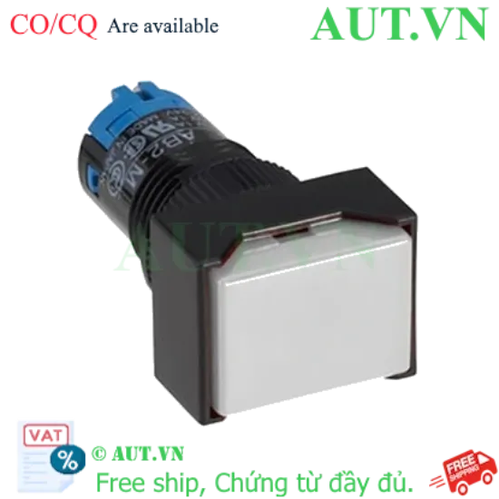 Ảnh của Nút nhấn nhả không đèn IDEC AB2H-M2LW D12 2NO+2NC (Trắng)