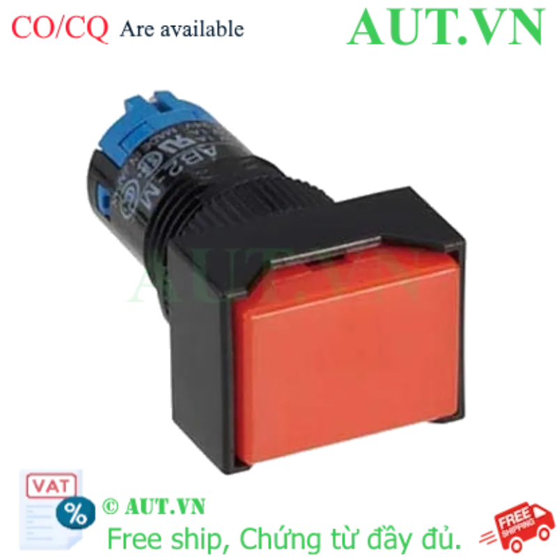 Ảnh của Nút nhấn nhả không đèn IDEC AB2H-M2PLR D12 2NO+2NC (Đỏ)