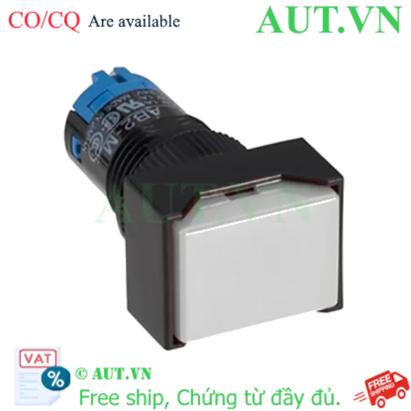 Ảnh của Nút nhấn nhả không đèn IDEC AB2H-M2W D12 2NO+2NC (Trắng)