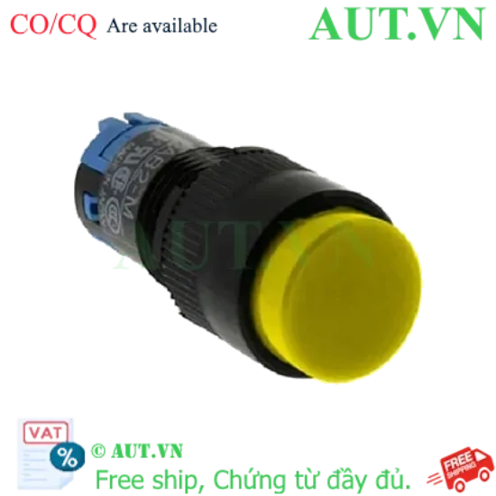 Ảnh của Nút nhấn nhả không đèn IDEC AB2M-M1Y D12 1NO+1NC (Vàng)