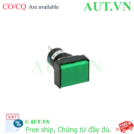 Ảnh của Nút nhấn nhả không đèn IDEC AB6H-M1GC D16 1NO+1NC (Xanh)