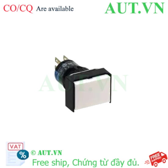 Ảnh của Nút nhấn nhả không đèn IDEC AB6H-M1WC D16 1NO+1NC (Trắng)