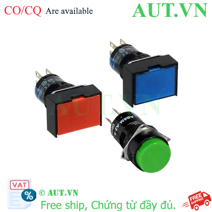 Ảnh của Nút nhấn nhả không đèn IDEC AB6M-M2LG D16 2NO+2NC (Xanh)