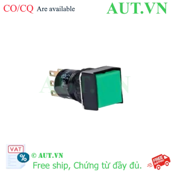 Ảnh của Nút nhấn nhả không đèn IDEC AB6Q-M1GC D16 1NO+1NC (Xanh)