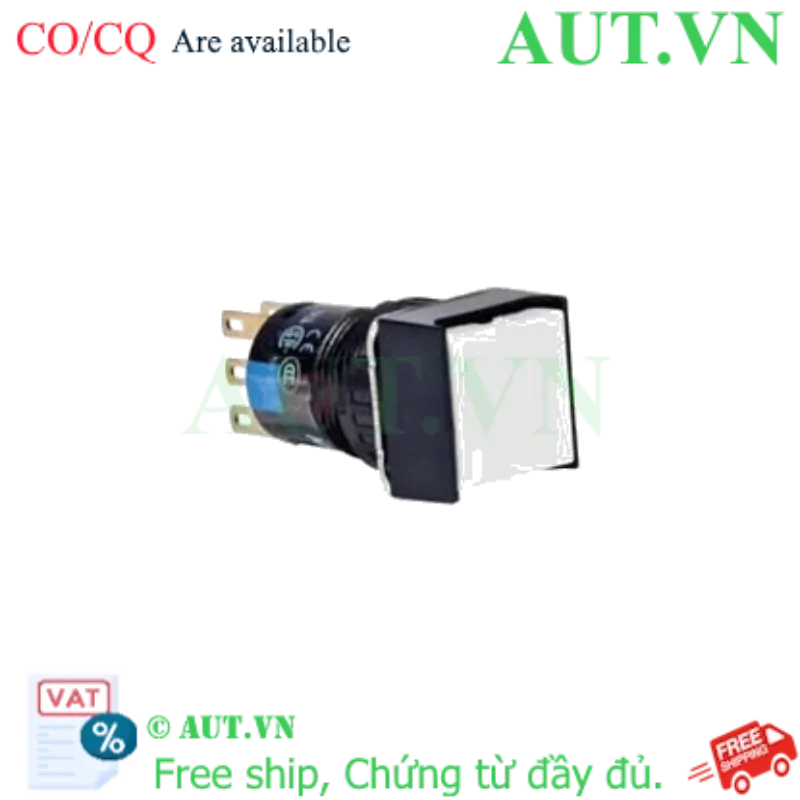 Ảnh của Nút nhấn nhả không đèn IDEC AB6Q-M1WC D16 1NO+1NC (Trắng)