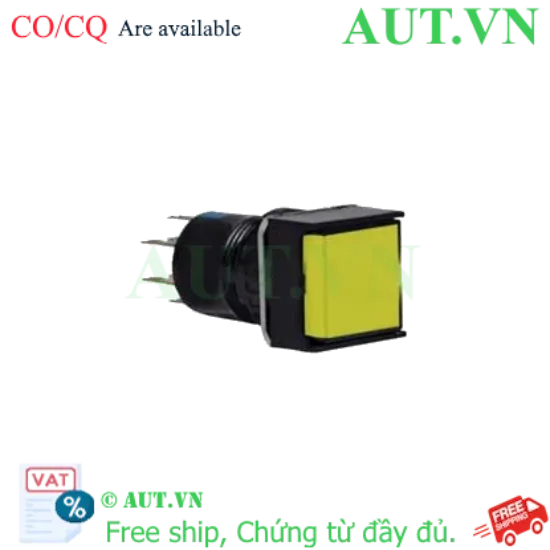 Ảnh của Nút nhấn nhả không đèn IDEC AB6Q-M1YC D16 1NO+1NC (Vàng)