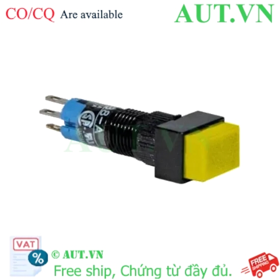 Ảnh của Nút nhấn nhả không đèn IDEC AB8H-M1LY D8 1NO+1NC (Vàng)