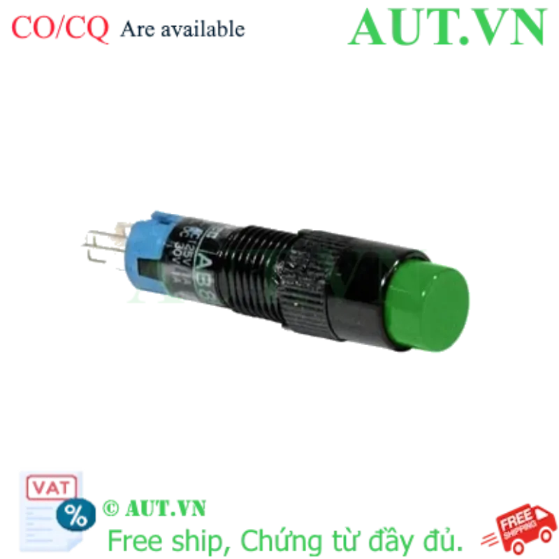 Ảnh của Nút nhấn nhả không đèn IDEC AB8M-M1G D8 1NO+1NC (Xanh)