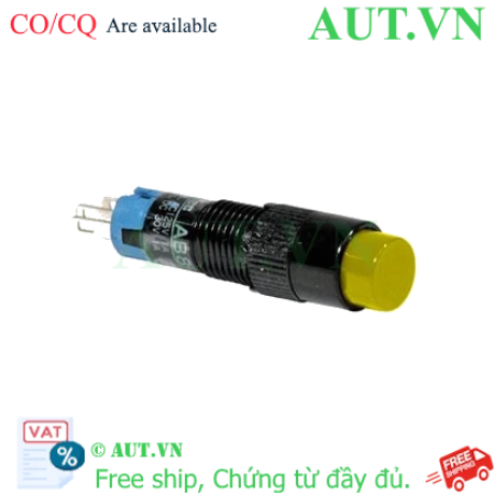 Ảnh của Nút nhấn nhả không đèn IDEC AB8M-M1Y D8 1NO+1NC (Vàng)