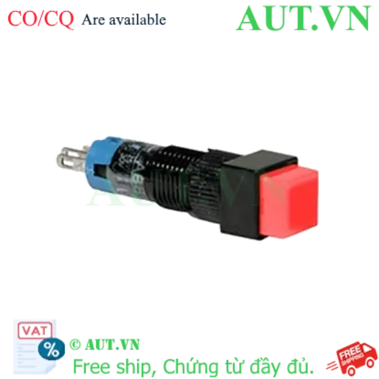 Ảnh của Nút nhấn nhả không đèn IDEC AB8Q-M1R D8 1NO+1NC (Đỏ)