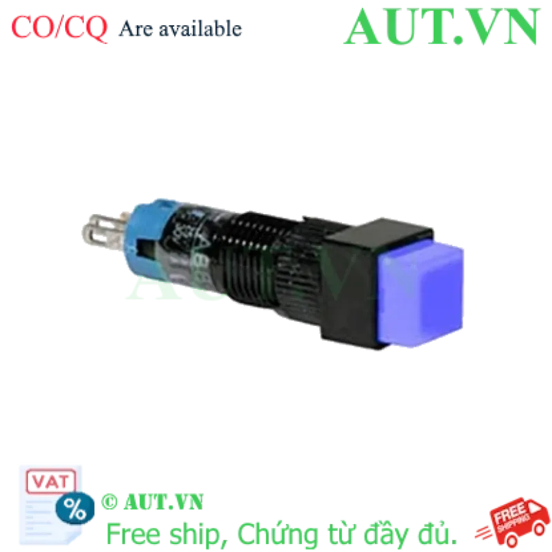 Ảnh của Nút nhấn nhả không đèn IDEC AB8Q-M1S D8 1NO+1NC (Xanh)