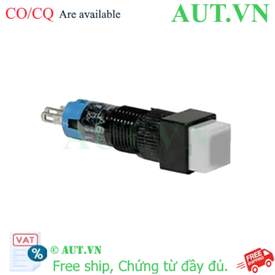 Ảnh của Nút nhấn nhả không đèn IDEC AB8Q-M1W D8 1NO+1NC (Trắng)