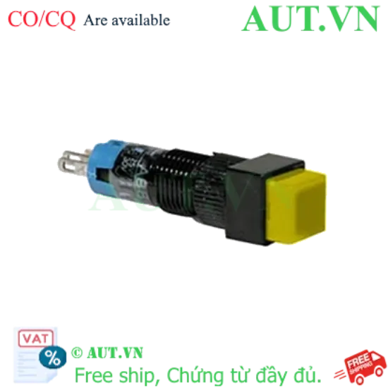 Ảnh của Nút nhấn nhả không đèn IDEC AB8Q-M1Y D8 1NO+1NC (Vàng)