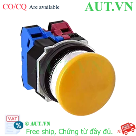 Ảnh của Nút nhấn nhả không đèn IDEC ABD311NY D30 1NO+1NC (Vàng)