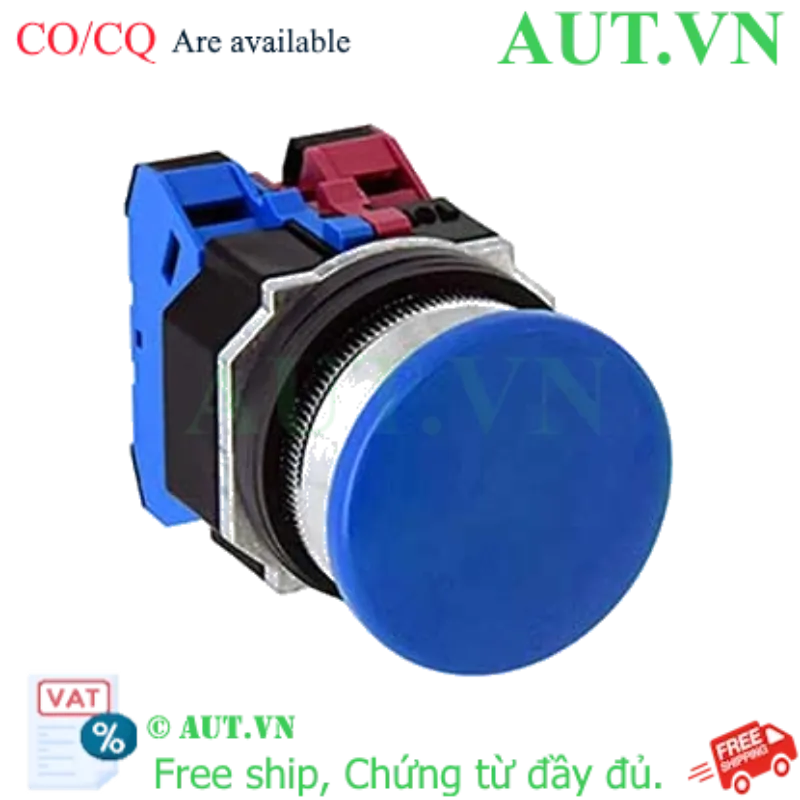 Ảnh của Nút nhấn nhả không đèn IDEC ABD322NS D30 2NO+2NC (Xanh)