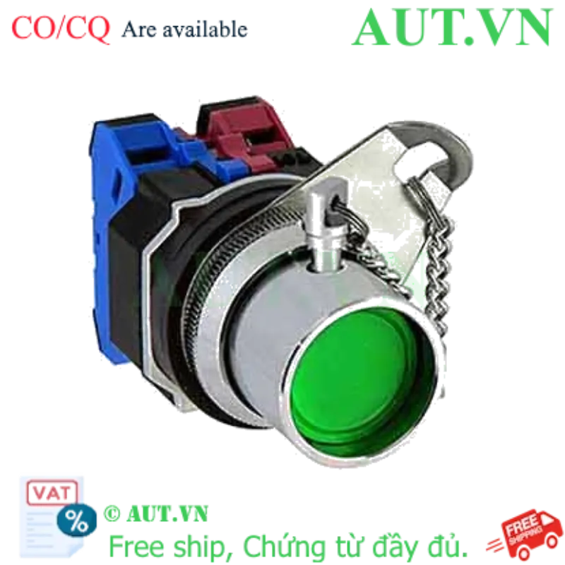 Ảnh của Nút nhấn nhả không đèn IDEC ABD8PN02NG D30 2NC (Xanh)