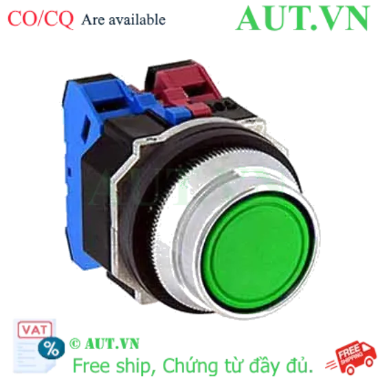 Ảnh của Nút nhấn nhả không đèn IDEC ABFD211NG D30 1NO+1NC (Xanh)