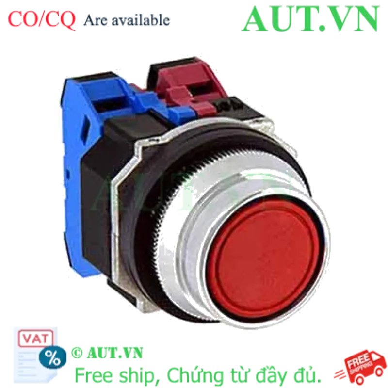 Ảnh của Nút nhấn nhả không đèn IDEC ABFD222NR D30 2NO+2NC (Đỏ)