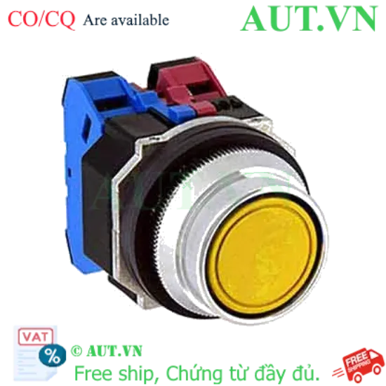 Ảnh của Nút nhấn nhả không đèn IDEC ABFD222NY D30 2NO+2NC (Vàng)