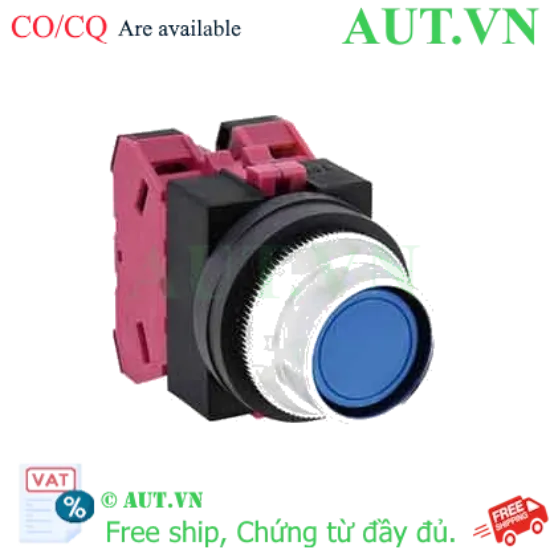Ảnh của Nút nhấn nhả không đèn IDEC ABFS202NS D25 2NC (Xanh)