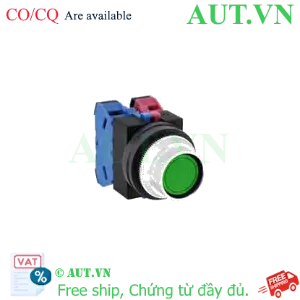Ảnh của Nút nhấn nhả không đèn IDEC ABFS211NG D25 1NO+1NC (Xanh)